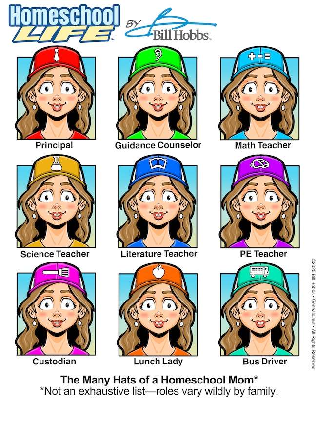 The Many Hats of a Homeschool Mom*